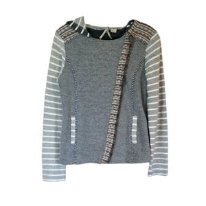 BKE Moto Sweatshirt Jacket, Size Small